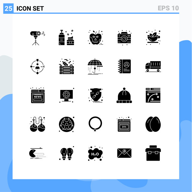 现代设置了25个立体象形文字和符号等图片下载