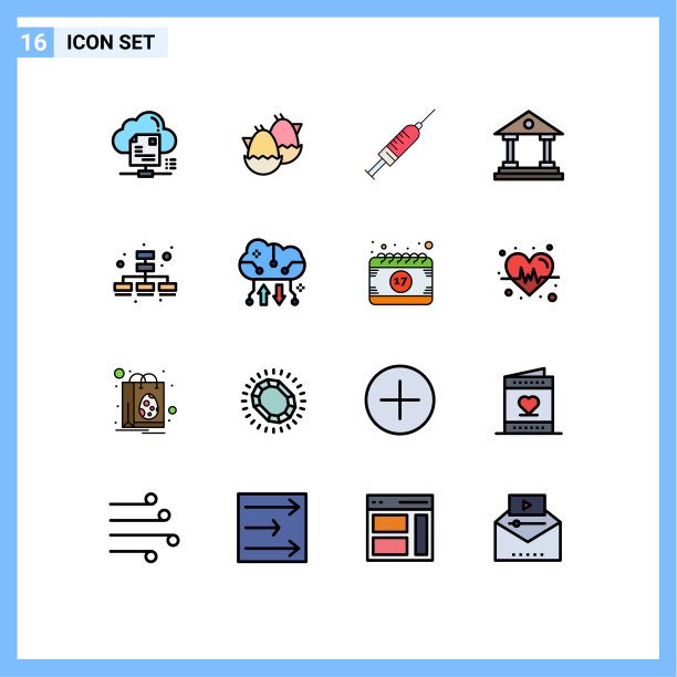 通用图标符号组16现代扁平图片下载