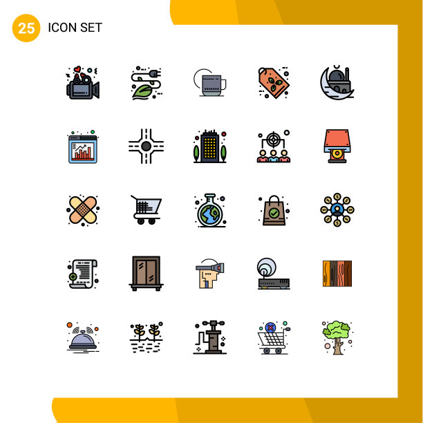 现代设置25填充线和平色图片下载