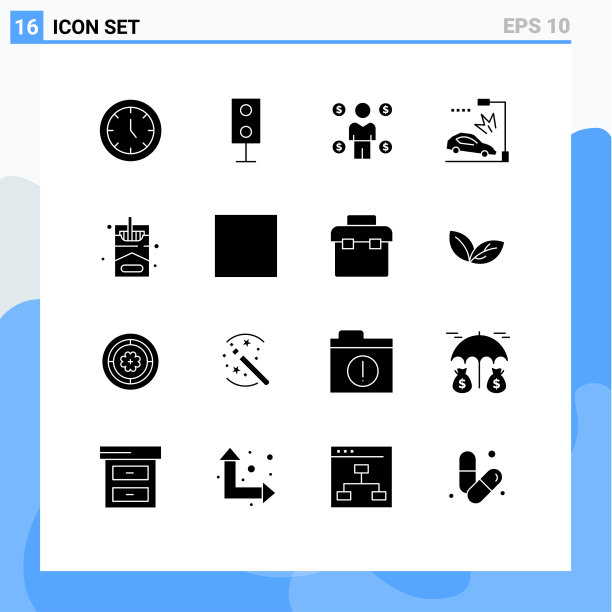 包16个创造性的固体雕文烟雾崩溃图片下载