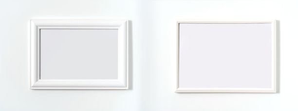 相框肖像在白色的背景图片下载