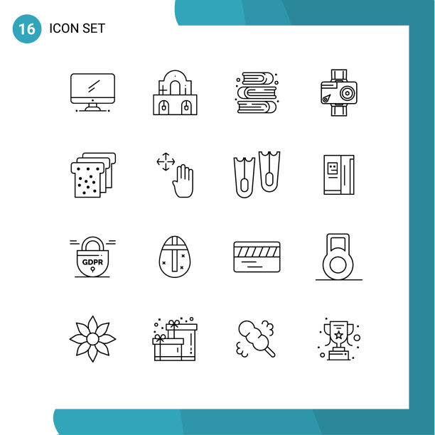 第十六组为照片勾勒出符号和符号图片下载