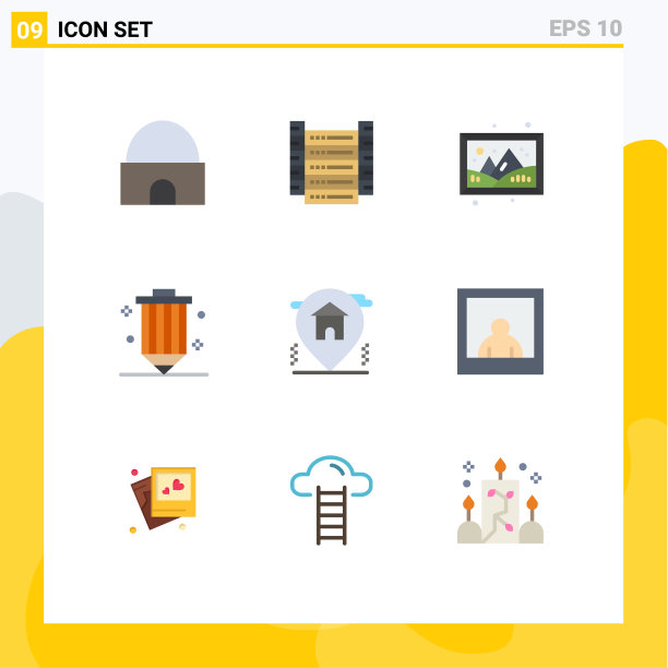 9 .主题平色和可编辑的符号图片下载