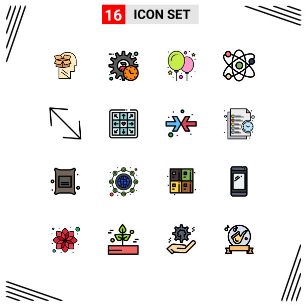 在网格上设置16条平色填充线图片下载