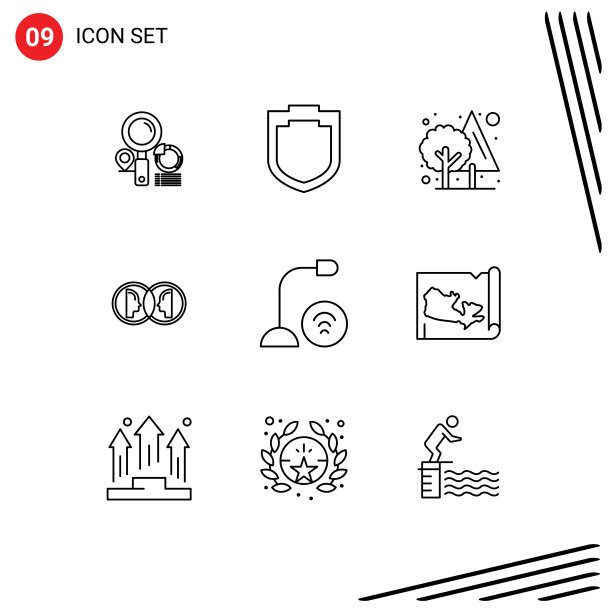 设置9商业大纲包的设备人图片下载