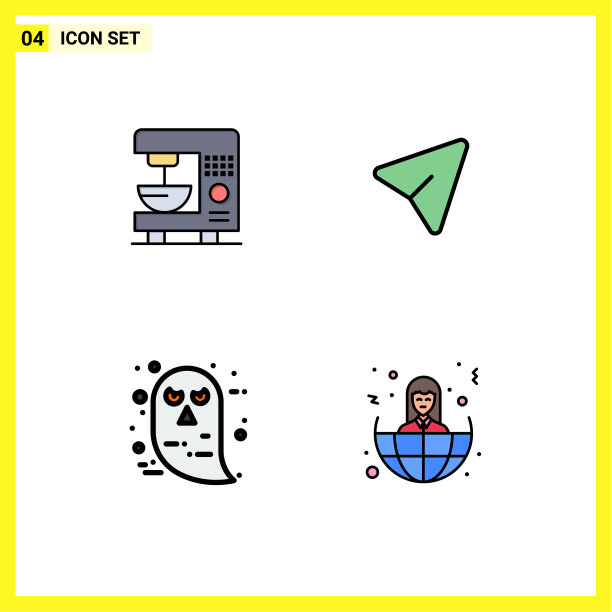 设置4商业填充线平面颜色包图片下载