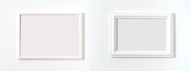 相框肖像在白色的背景图片下载