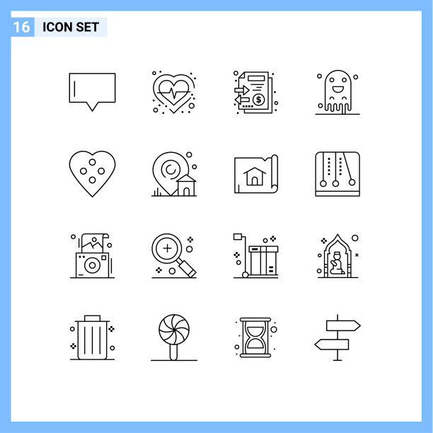 主题提纲和可编辑符号图片下载