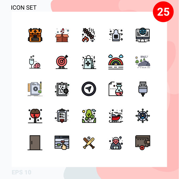 用户界面填充线平色包图片下载