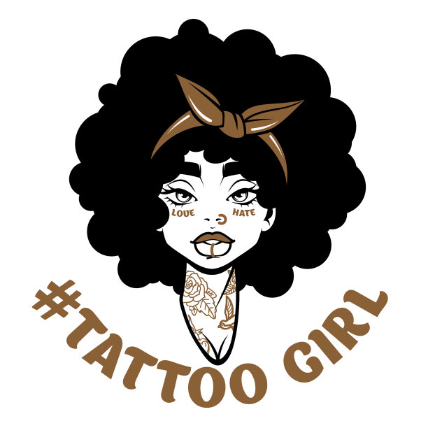 美丽时尚女性矢量标志图片下载