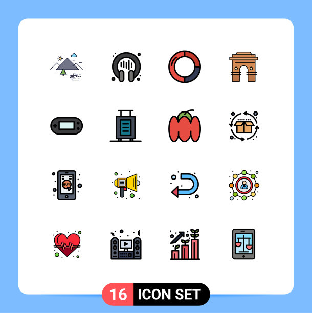 通用图标符号组16现代扁平图片下载