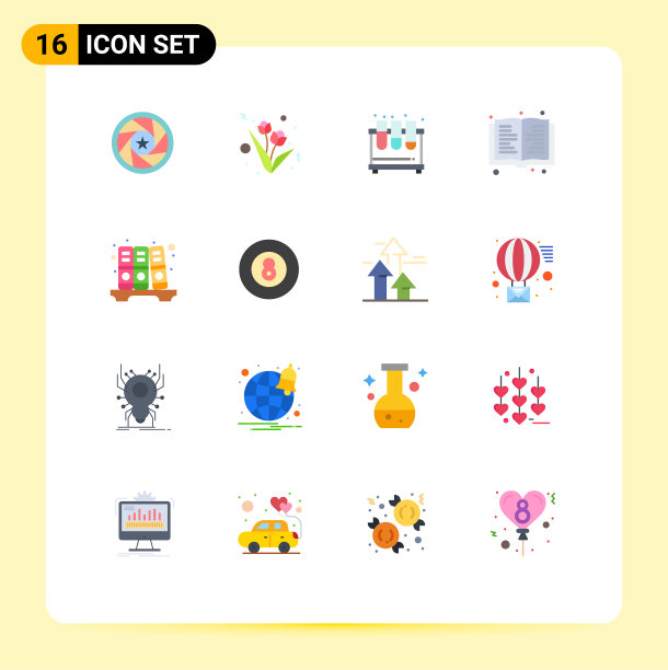 16种适用于网络和移动的通用平面颜色图片下载