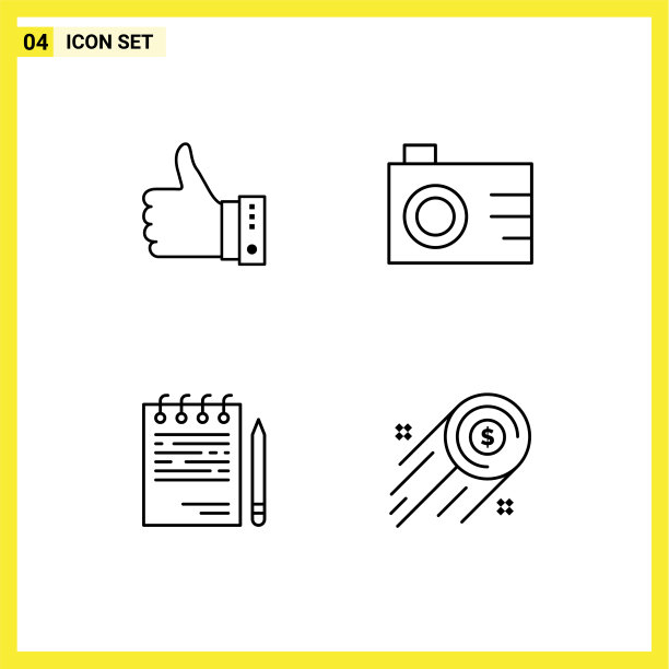 4 .万能线符号像照片手的符号图片下载