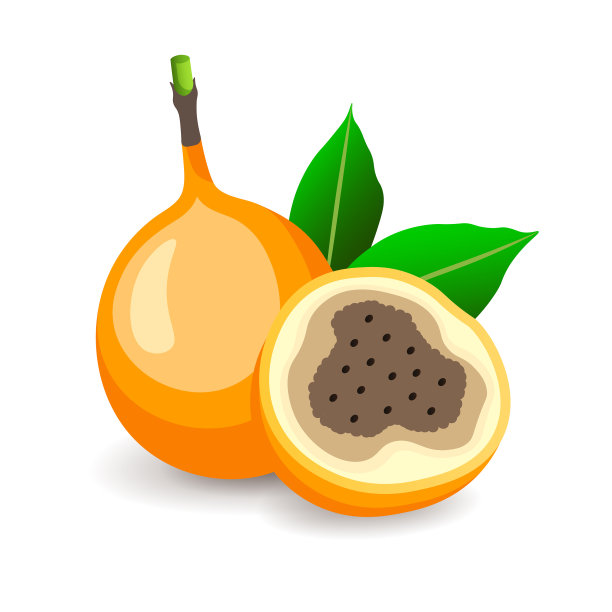 成熟的granadolwith叶孤立在白色图片下载