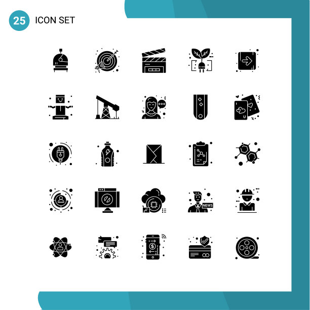 25个通用立体象形符号符号右图片下载