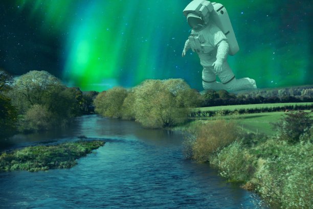 天文摄影与宇航员图片下载