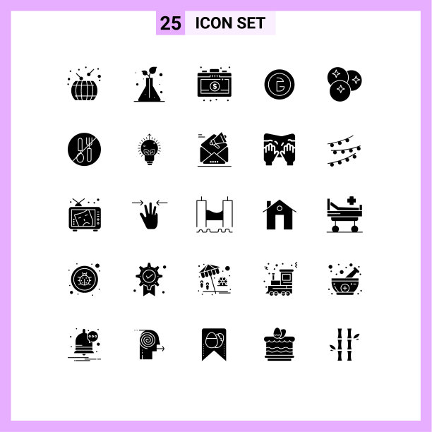 通用图标符号组25现代立体图片下载