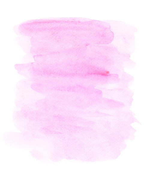 白纸背景上的水彩淡粉色污渍。手画图片下载