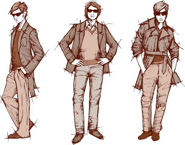 三个型男图片下载