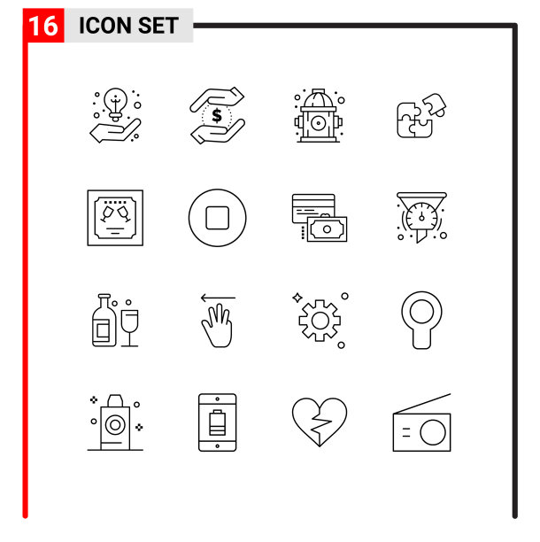16大纲概念的网站，移动和应用程序图片下载
