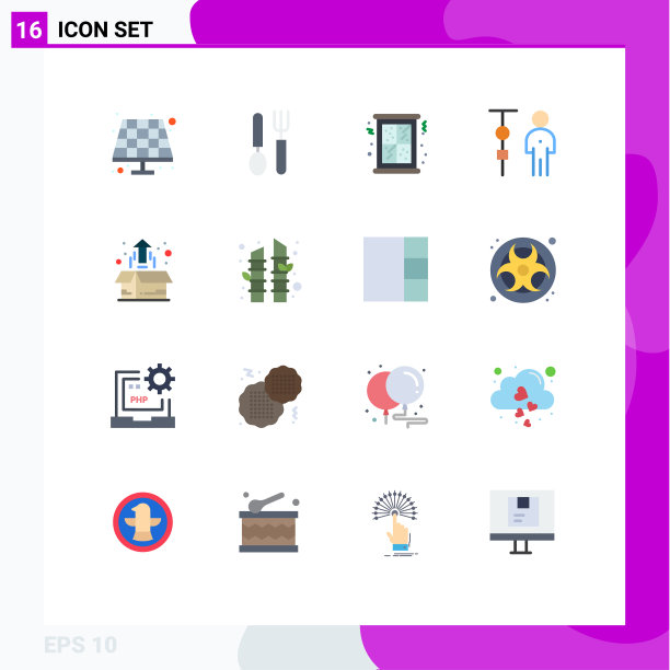 16种适用于网络和移动的通用平面颜色图片下载