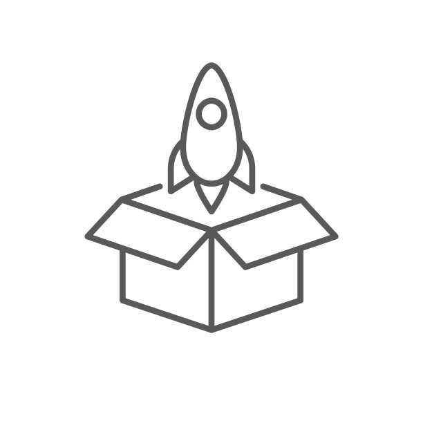 产品发布概念线图标。简单元素说明。从启动集开始的产品发布概念轮廓符号设计。可以用于网页和手机的UI/UX吗图片下载