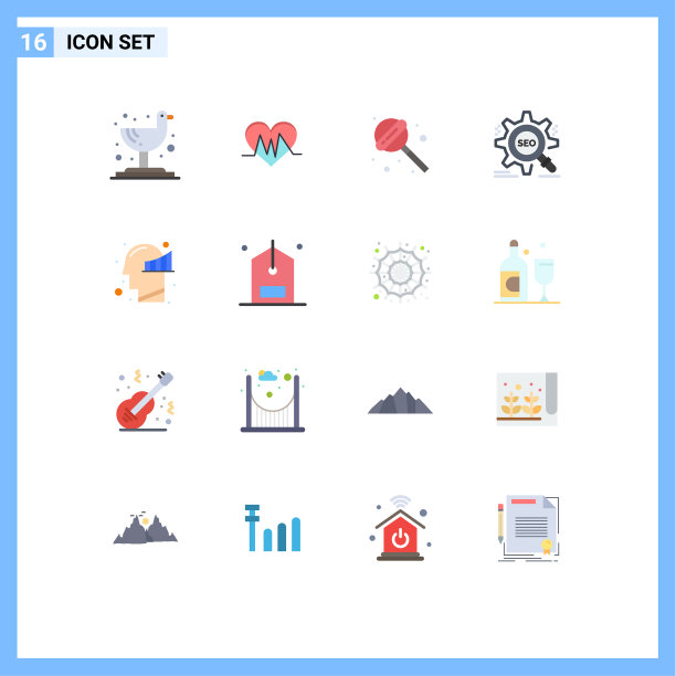 股票图标包16行符号和符号图片下载