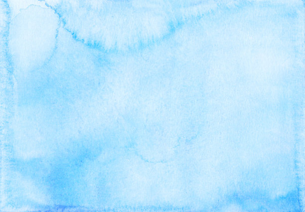 水彩浅蓝色背景纹理手绘。图片下载