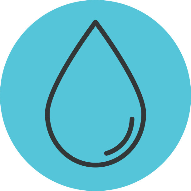 水滴图标块状线条样式图片下载