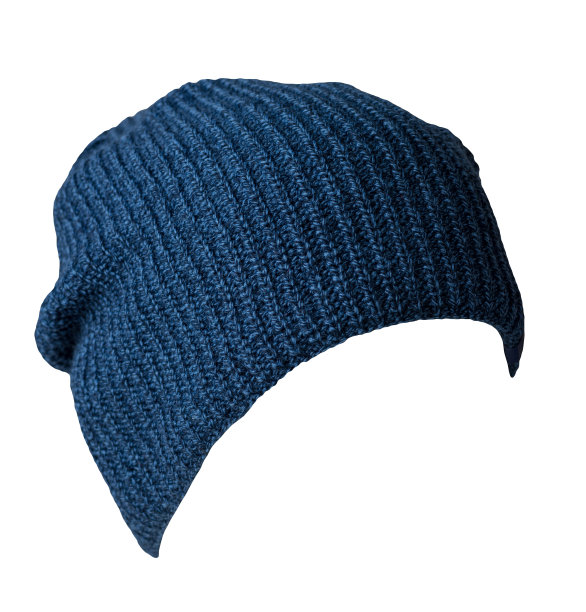 编织的帽子孤立在一个白色的背景。时髦的帽子。休闲风格的时尚配饰图片下载