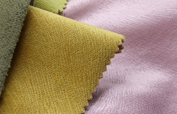 彩色织物纹理背景的特写图片下载