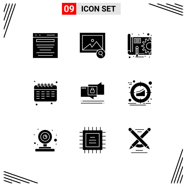 主题立体符号和可编辑符号的9种图片下载