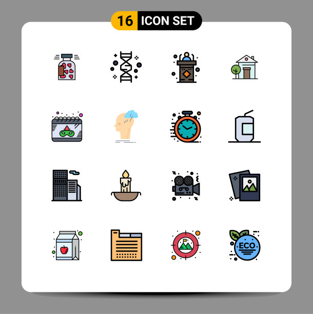 16 .用户界面平色填充线包图片下载