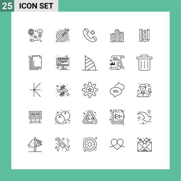 为地产建筑设置25条网格线图片下载