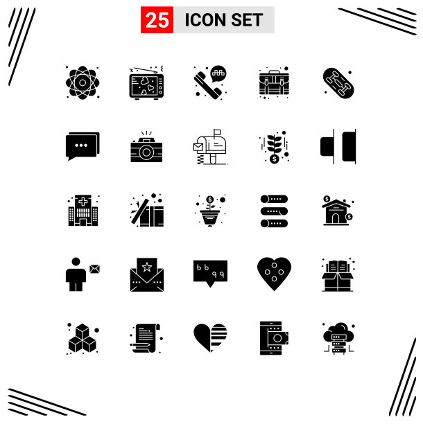 包25现代固体符号符号和符号图片下载