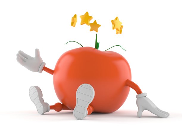 番茄性格，头周围有星星图片下载