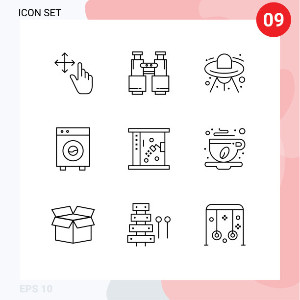 组9现代轮廓设置洗澡设备图片下载