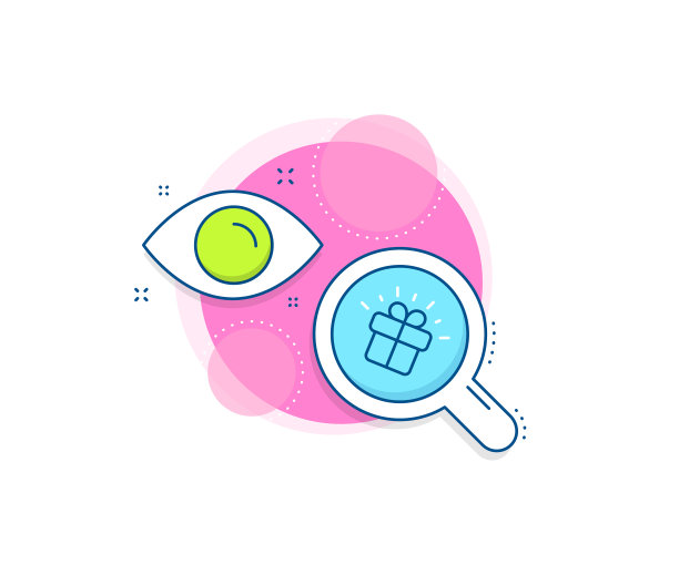 礼品线图标礼品盒标识品牌营销图片下载