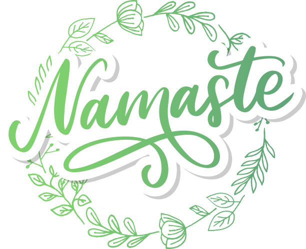 手绘合十礼卡你好印地语墨水手图片下载