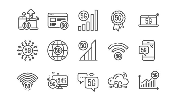 5g技术线图标设置电话连接图片下载