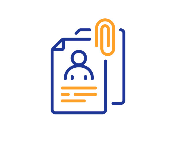 面试文件行图标简历文件附件图片下载