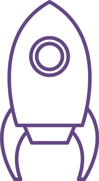 火箭发射空间孤立图标图片下载