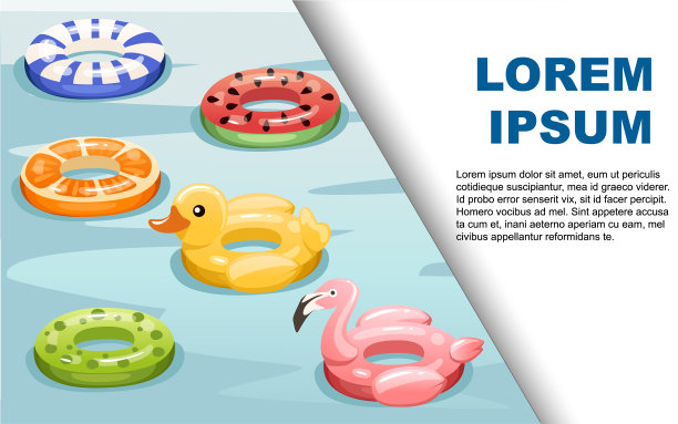 游泳圈充气橡胶玩具游泳圈图片下载