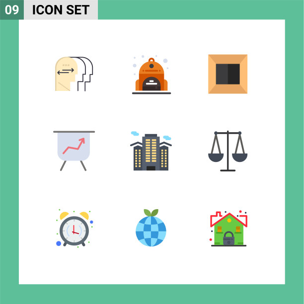 9 .创意图标的现代标志和符号图片下载