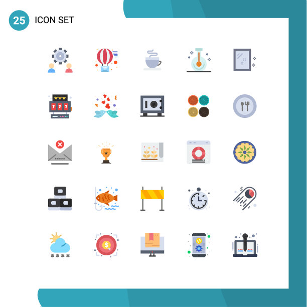 适用于网络和移动的25种通用平面颜色图片下载