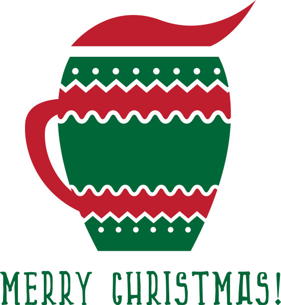 杯热红酒圣诞快乐设计图片下载