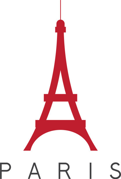 埃菲尔铁塔法国巴黎设计模板图片下载