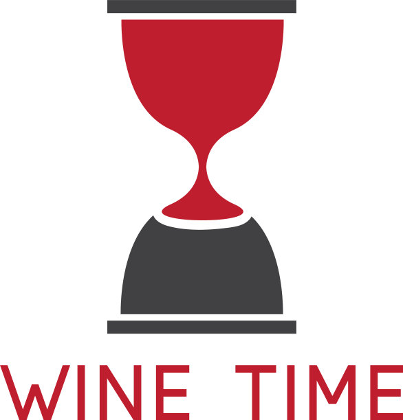 酒杯和沙漏设计模板图片下载