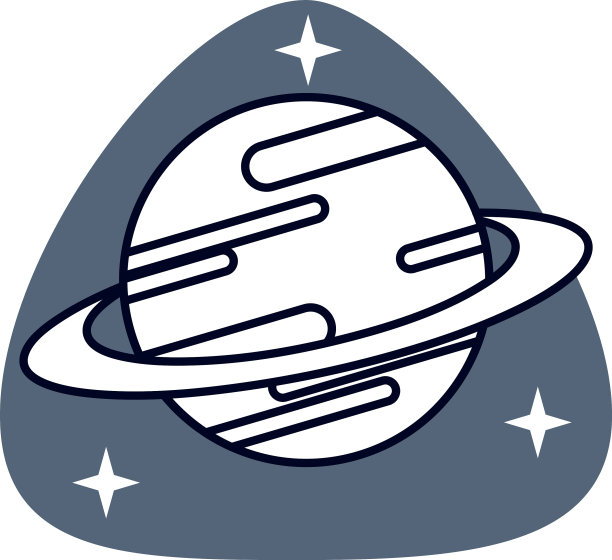 土星太空行星孤立图标图片下载