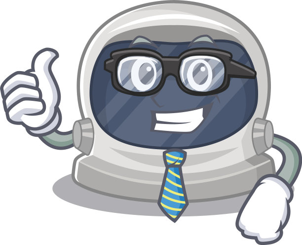 宇航员戴头盔，商人戴眼镜图片下载